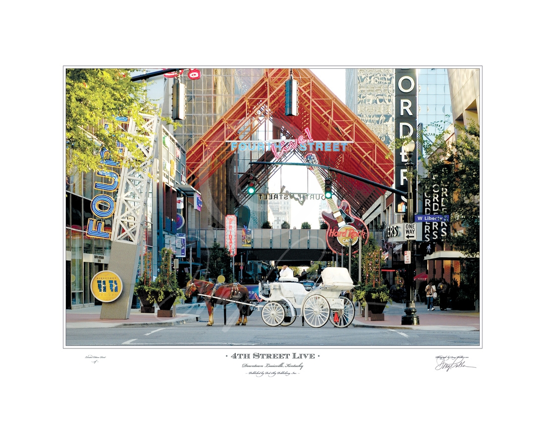 Fourth Street Live A Fine Art Print This Lively Downtown Fourth Street Live