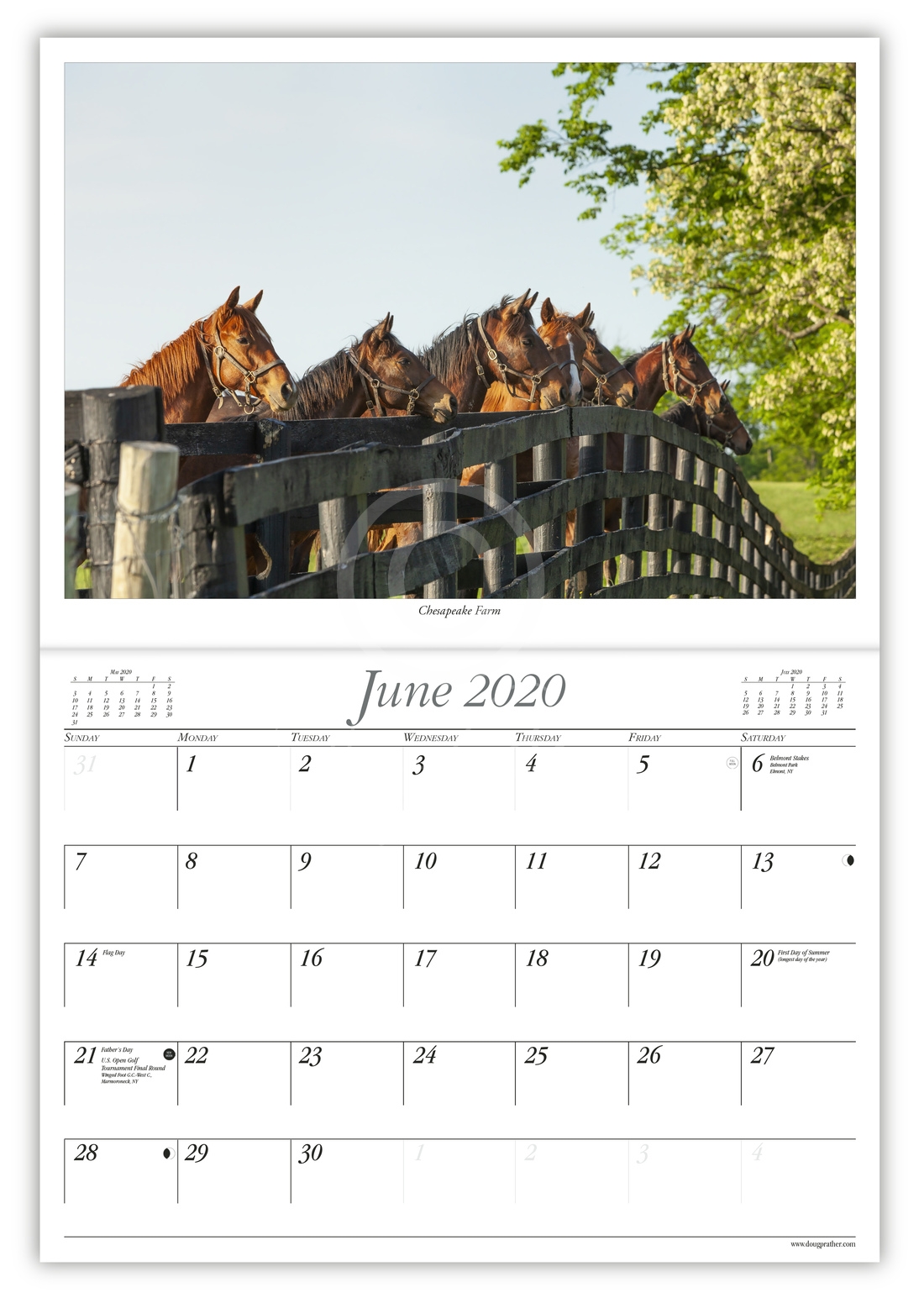 2020 Bluegrass Calendar, Doug Prathers famous Kentucky horse farm